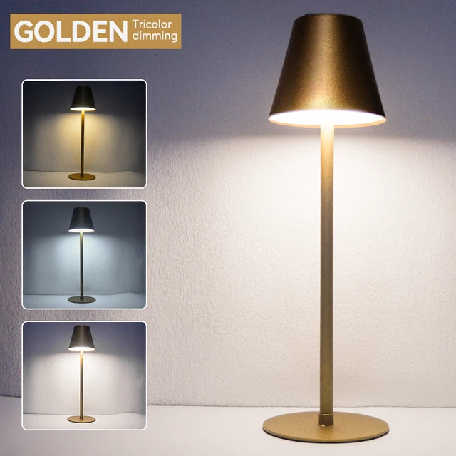 Berührungsempfindliche wiederaufladbare Tischlampe für die Schlafzimmerdekoration